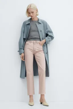Jeans rectos crop de Mango en Pantalones para argentina