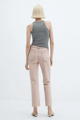 Jeans rectos crop de Mango en Pantalones para argentina