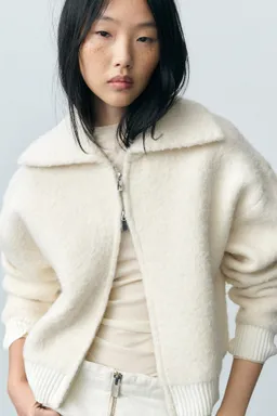 Chaqueta mezcla lana bouclé de Mango en Chaquetas para argentina