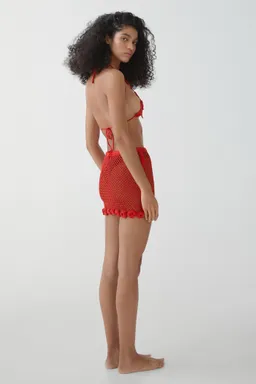 Minifalda crochet con flores de Mango en Swimwear y Beachwear para argentina