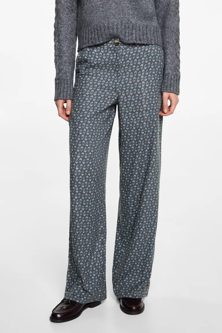 Pantalón estampado fluido de Mango Teen en Pantalones para argentina