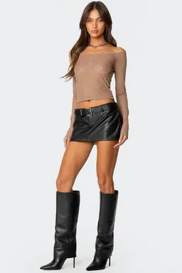 Top malla brillante lilyan de Edikted en Tops para argentina