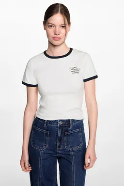 Jeans wideleg con costuras de Mango Teen en Pantalones para argentina