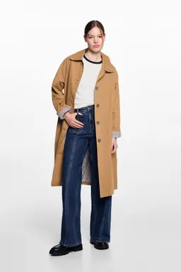 Jeans wideleg con costuras de Mango Teen en Pantalones para argentina