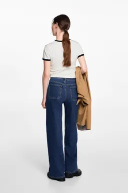 Jeans wideleg con costuras de Mango Teen en Pantalones para argentina