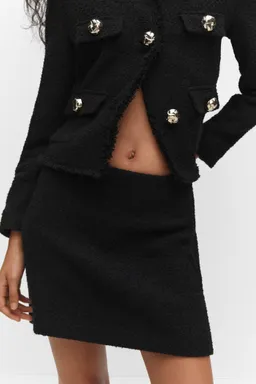 Minifalda tweed texturizada de Mango en Faldas para argentina