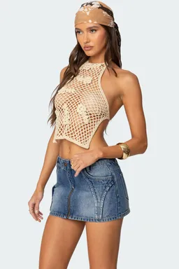 Top crochet espalda descubierta de Edikted en Tops para argentina