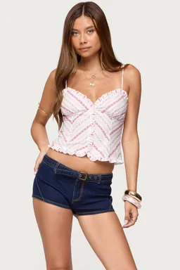 Musculosa alaine floral rayas de Edikted en Tops para argentina