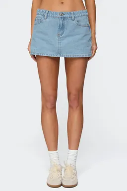 Minifalda denim lazos bordados de Edikted en Faldas para argentina