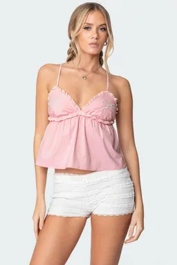 Top babydoll moños volados de Edikted en Tops para argentina