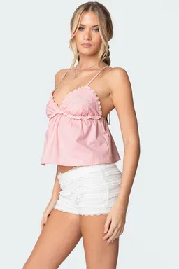 Top babydoll moños volados de Edikted en Tops para argentina