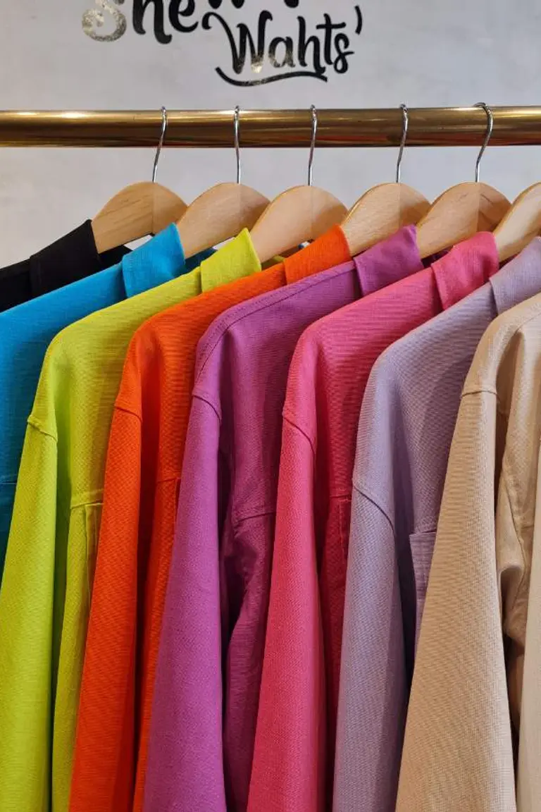 Camisaco Crop Lino de Hesed en Tops para argentina