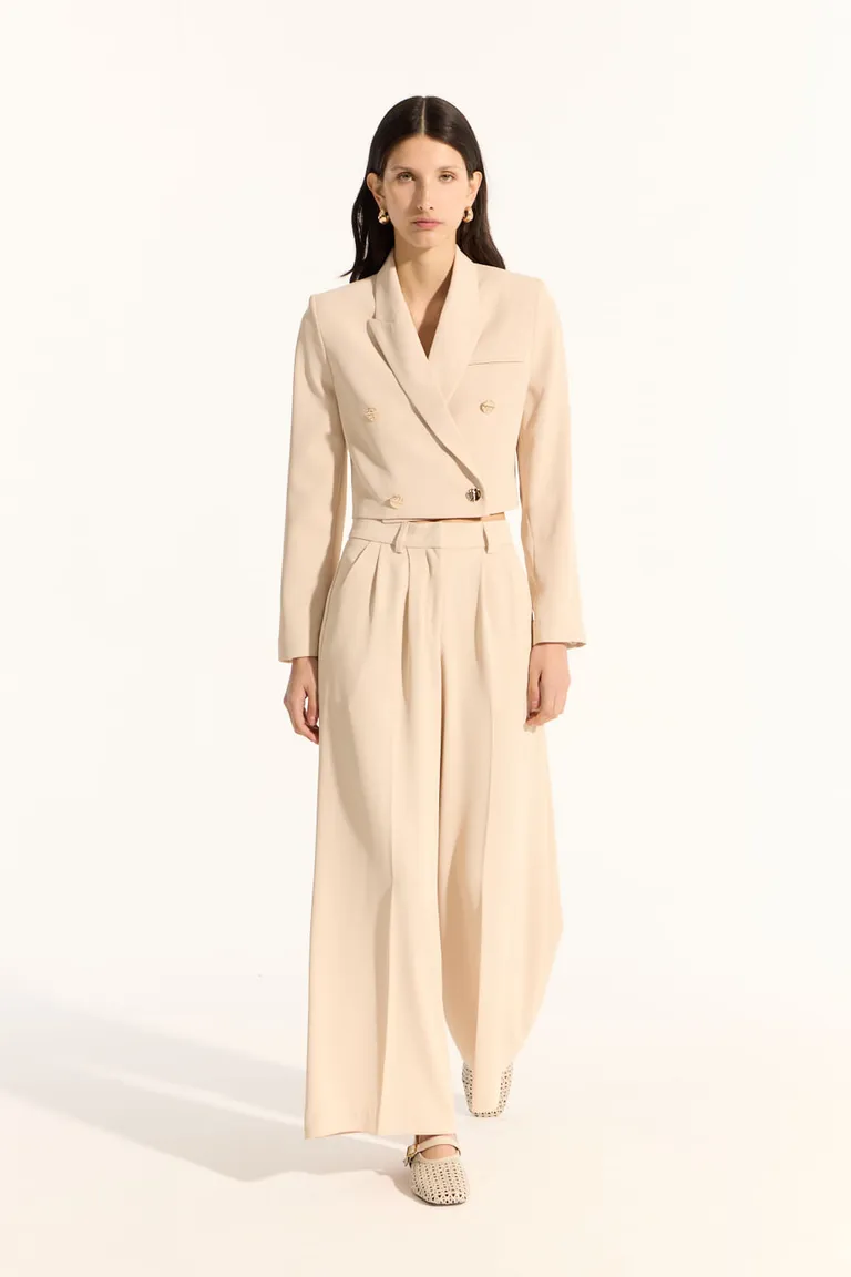 Pantalón ancho de pierna holgada con presillas y broche en la cintura de Portsaid en Pantalones para argentina