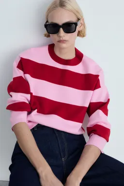 Jersey rayas cuello redondo de Mango en Buzos y Sweaters para argentina