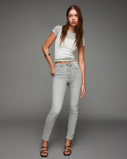 Jeans skinny tiro súper alto de Bershka en Pantalones para argentina
