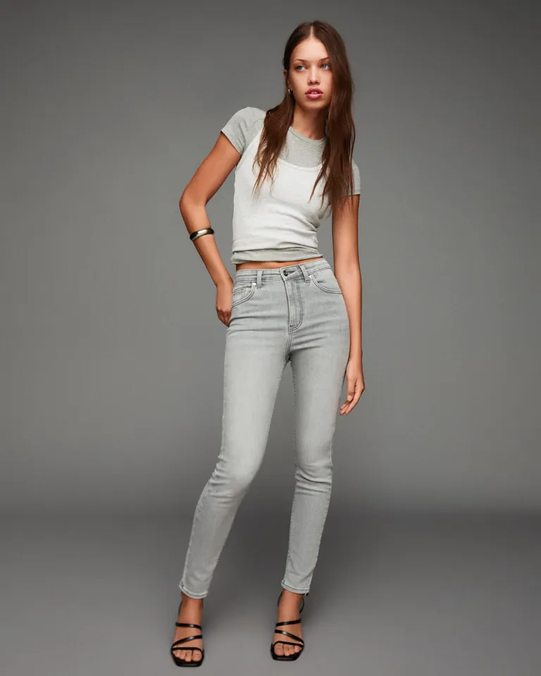 Jeans skinny tiro súper alto de Bershka en Pantalones para argentina