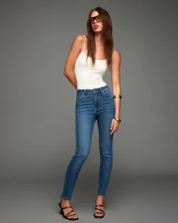 Jeans skinny tiro súper alto de Bershka en Pantalones para argentina