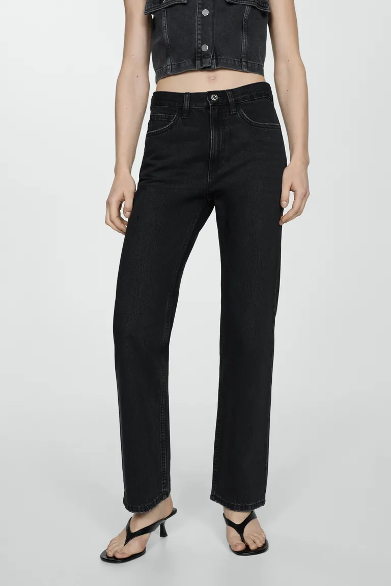 Jeans rectos tiro medio de Mango en Pantalones para argentina