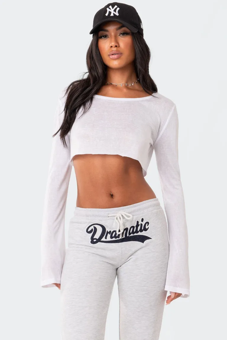 Crop top transparente crudo de Edikted en Tops para argentina