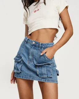 Mini falda denim chillders de Princess Polly en Faldas para argentina