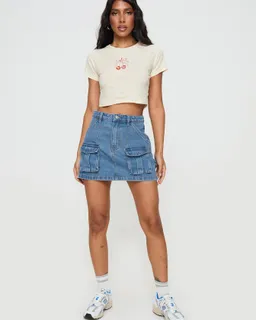 Mini falda denim chillders de Princess Polly en Faldas para argentina