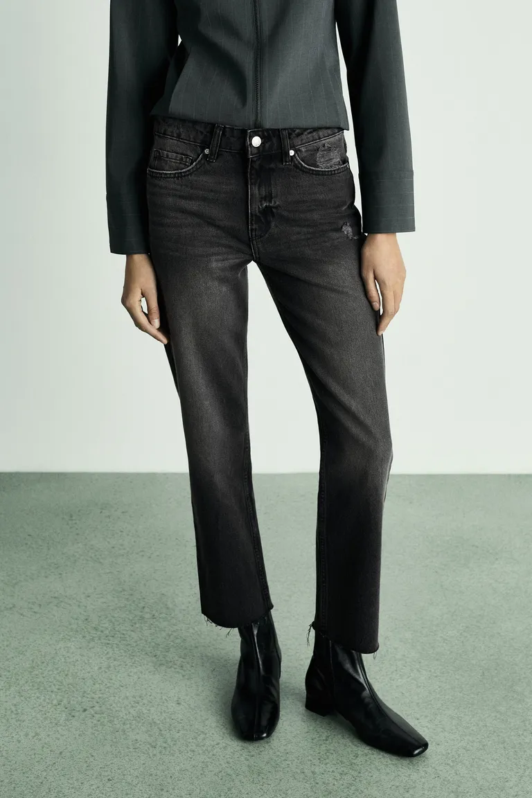 Jeans rectos crop de Mango en Pantalones para argentina