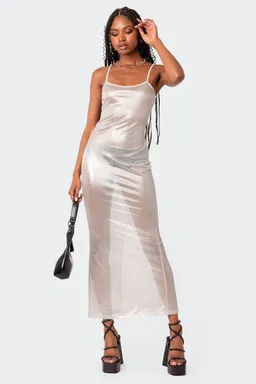 Maxi vestido brillo nyla de Edikted en Vestidos para argentina