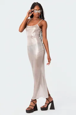 Maxi vestido brillo nyla de Edikted en Vestidos para argentina