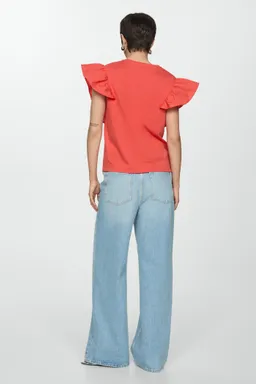 Remera algodón volantes de Mango en Remeras para argentina