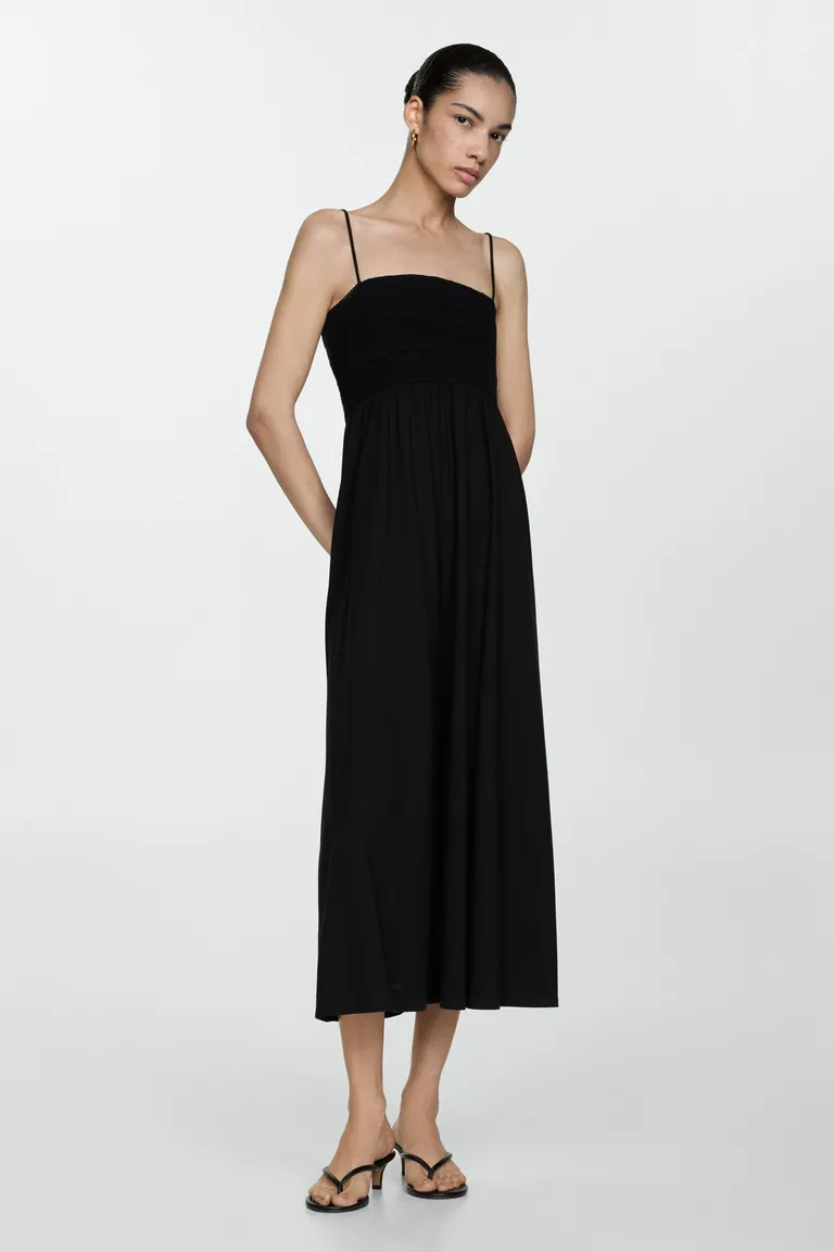 Vestido midi evasé algodón de Mango en Vestidos para argentina