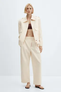 Pantalón pinzas cruzado de Mango en Pantalones para argentina