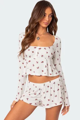 Top meliora acanalado de Edikted en Pijamas y Sleepwear para argentina