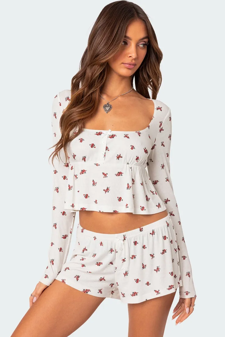 Top meliora acanalado de Edikted en Pijamas y Sleepwear para argentina