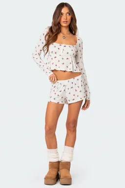 Top meliora acanalado de Edikted en Pijamas y Sleepwear para argentina