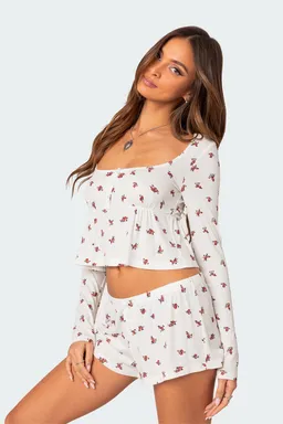 Top meliora acanalado de Edikted en Pijamas y Sleepwear para argentina