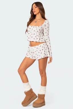 Top meliora acanalado de Edikted en Pijamas y Sleepwear para argentina