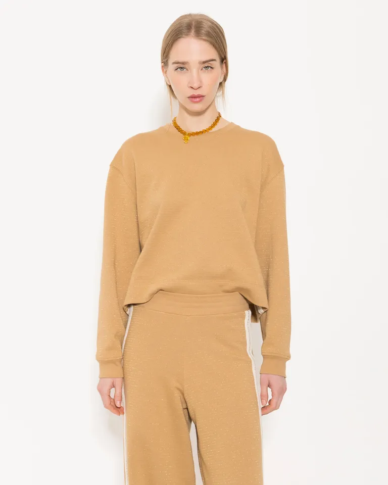 Elegante Buzo Amarillo con Detalles Brillantes - Prenda Versátil y Cómoda de Jazmin Chebar en Buzos y Sweaters para argentina