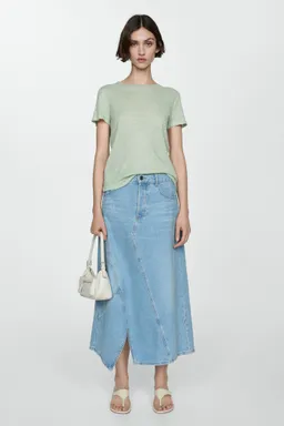 Remera lino manga corta de Mango en Remeras para argentina