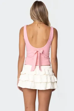 Ronda musculosa espalda moño de Edikted en Tops para argentina