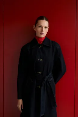Trench largo denim rinse wash de Mango en Chaquetas para argentina