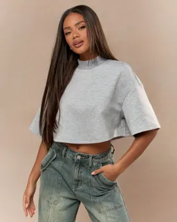 Camiseta corta holgada logo espalda de Missguided en Tops para argentina