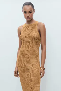 Vestido lúrex calado de Mango en Vestidos para argentina