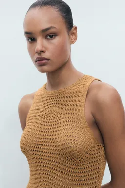 Vestido lúrex calado de Mango en Vestidos para argentina