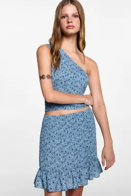 Top asimétrico estampado de Mango Teen en Tops para argentina