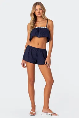 Crop top edan con ojalillos de Edikted en Tops para argentina