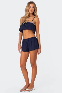 Crop top edan con ojalillos de Edikted en Tops para argentina