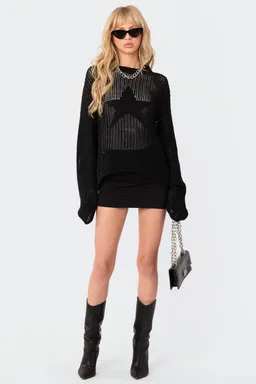 Sweater oversize estrellas de Edikted en Buzos y Sweaters para argentina