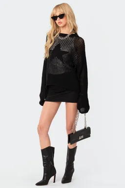 Sweater oversize estrellas de Edikted en Buzos y Sweaters para argentina