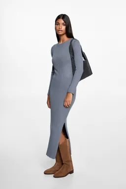 Vestido largo canalé de Mango Teen en Vestidos para argentina