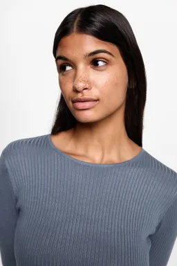 Vestido largo canalé de Mango Teen en Vestidos para argentina